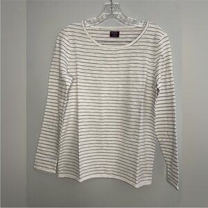 UNTUCKit Women's Leoville Long Sleeve Shirt Blouse Size XS Striped NWT Classic